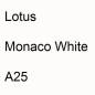 Preview: Lotus, Monaco White, A25.